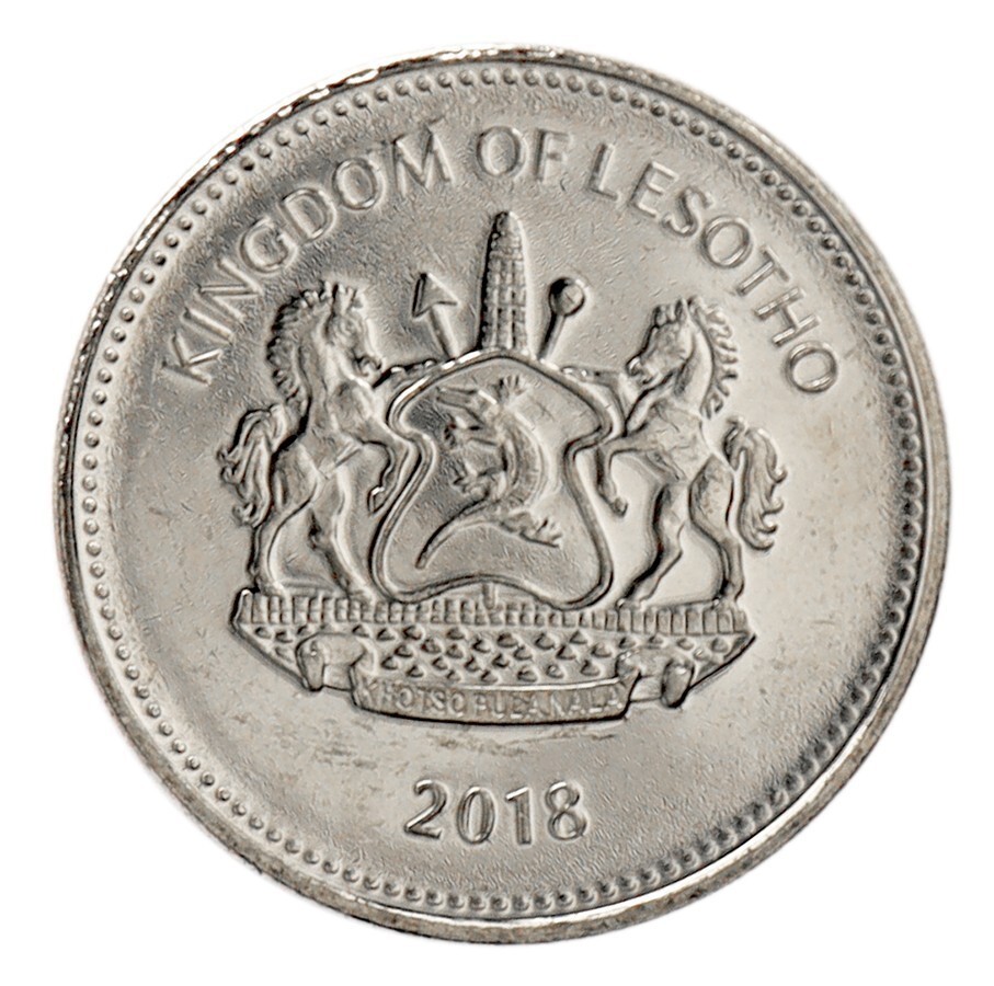 Lesotho 2 Maloti, 1996-2018, KM #58, Mint, X 100 PCS
