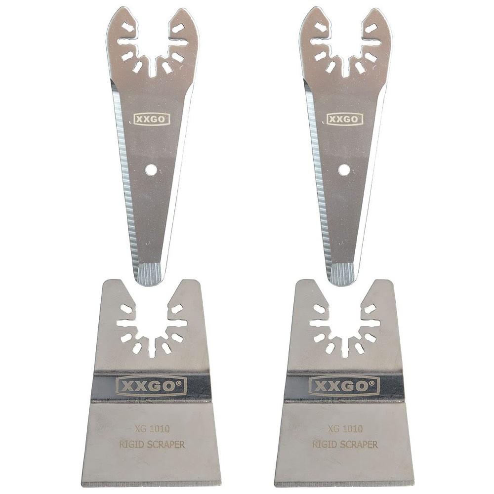 XXGO 4 Pcs Oscillating Multi Tool Scraper Blade - 4 Pcs, Silver