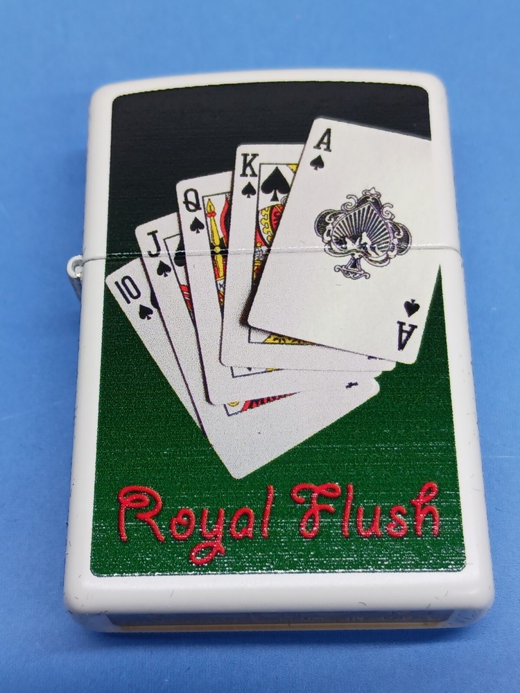 Zippo Royal Flush White Matte 28038