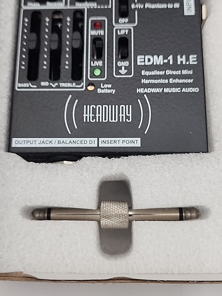 EDM–1 H.E Harmonic Enhancer Multi-function Mini Pre-Amplifer With 3 Band EQ New