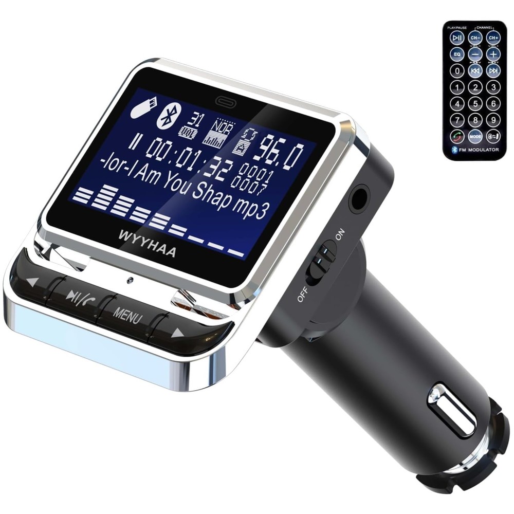 Bluetooth Car FM Transmitter, Handsfree Kit, Remote Control