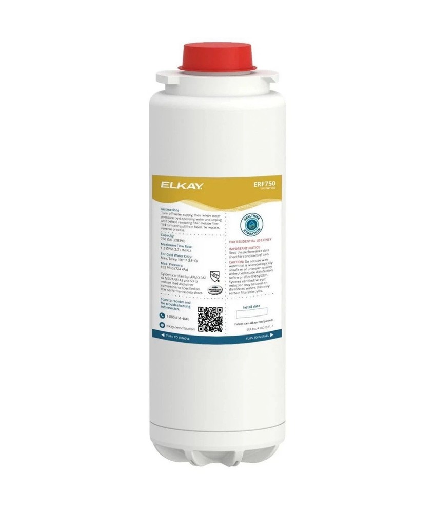 Elkay ERF750 WaterSentry Lead Microplastics NSF/ANSI, Certified Residential