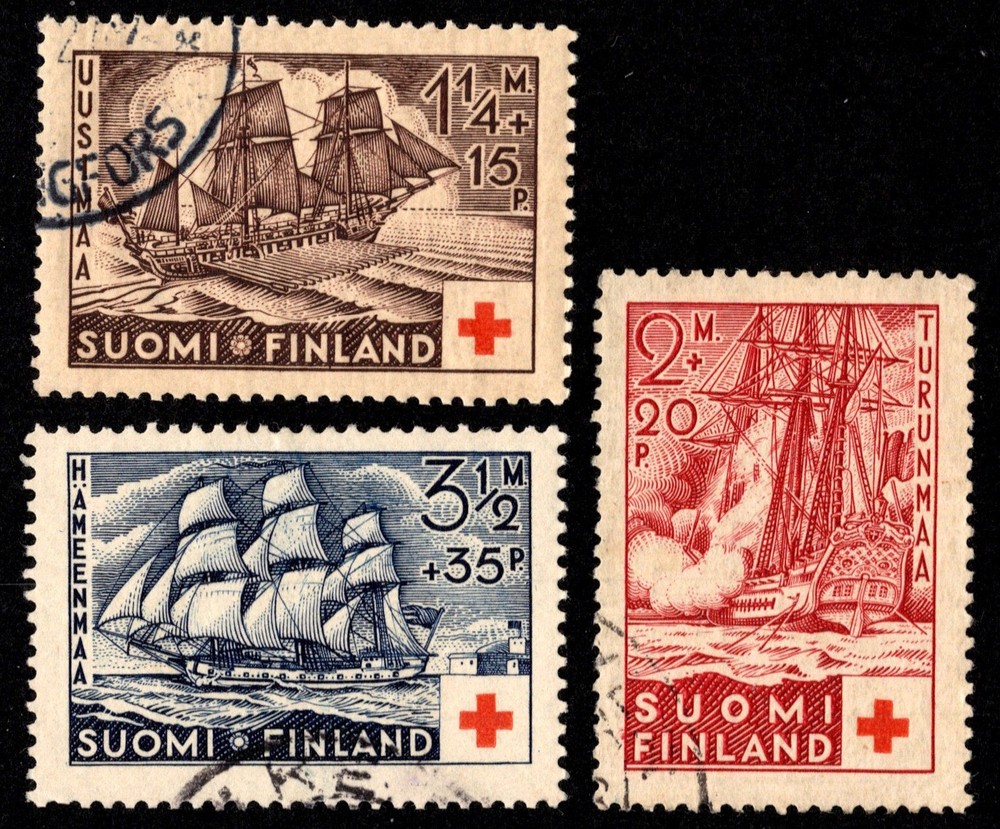 Finland Scott B24-B26 Used.