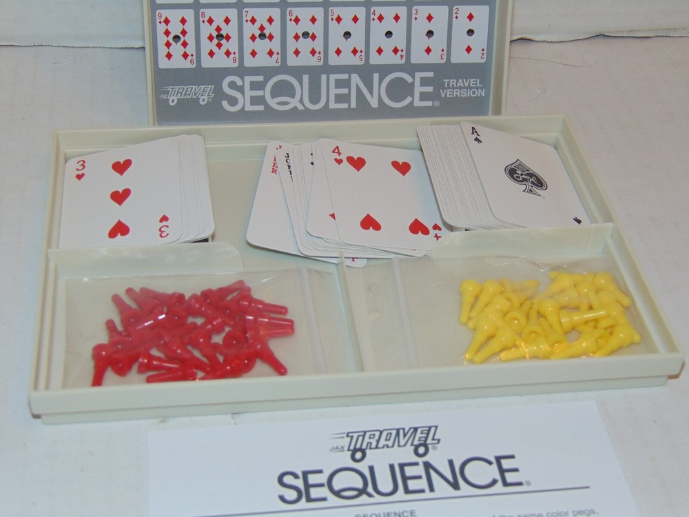 SEQUENCE Game - Strategy Travel Game + Case Board Game - Complete