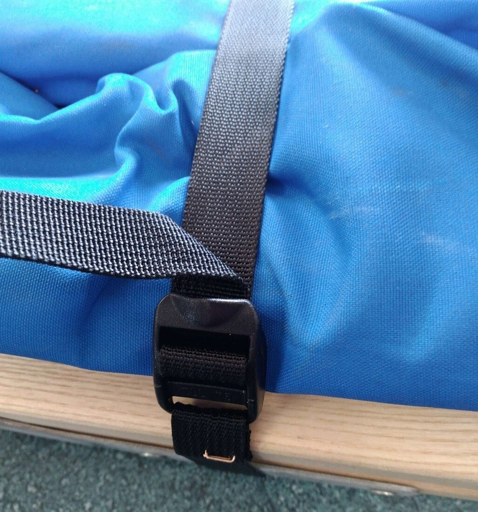 Sleeping Cot Blue Camping Rare Red Cross