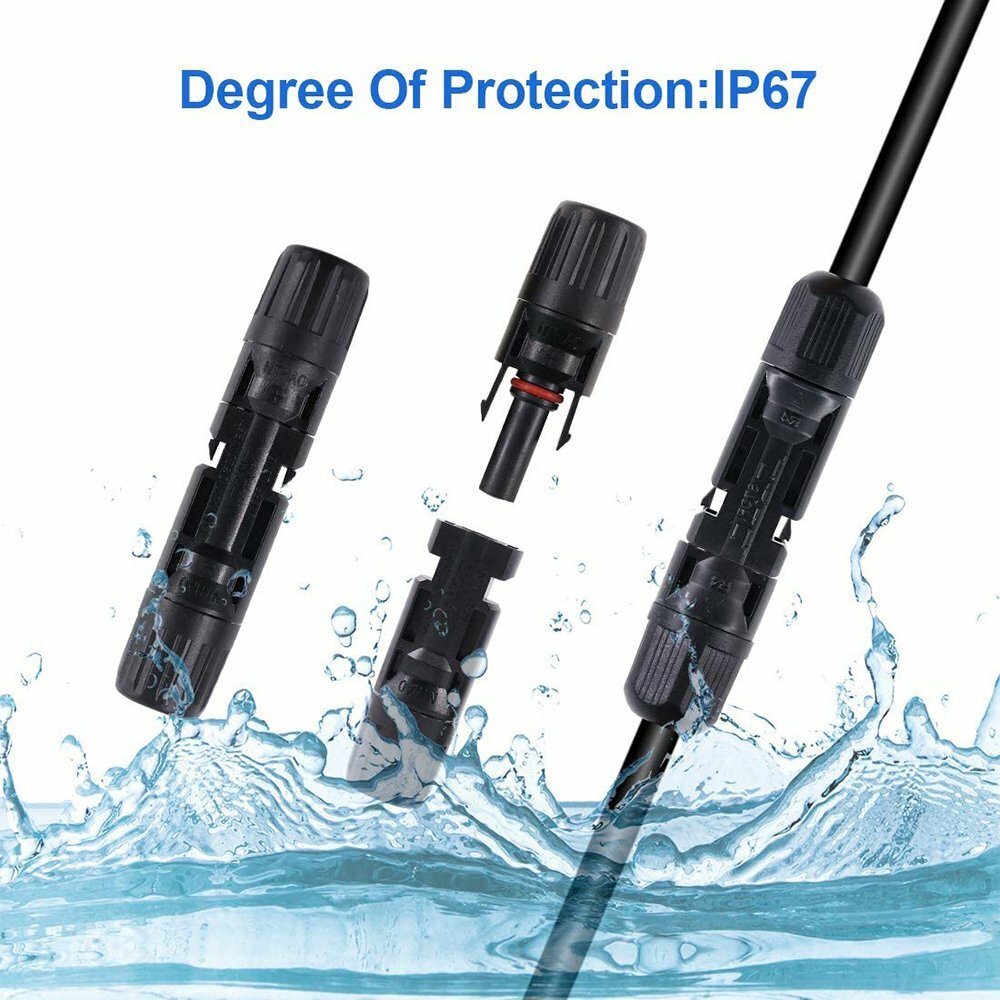 2PCS 30A Y Type Solar Panel Cable for FFM MMF PV Wire Connector T Splitter Tools