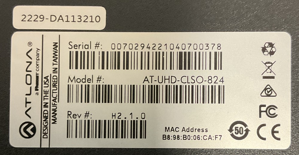 TecNec Atlona 4K/UHD 8x2 Multi-Format Matrix Switcher