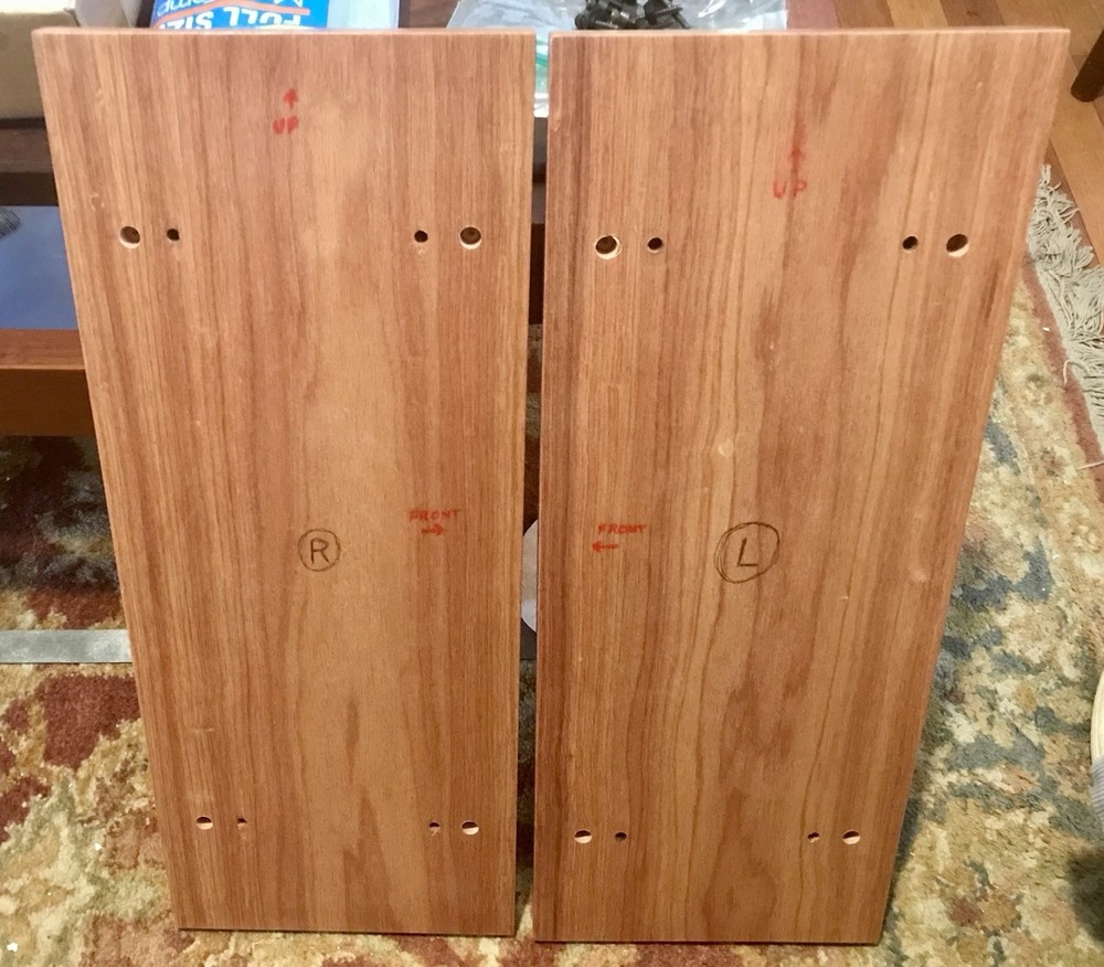 Otari MX5050 Custom Side Covers (Solid Macacauba) and hardware.