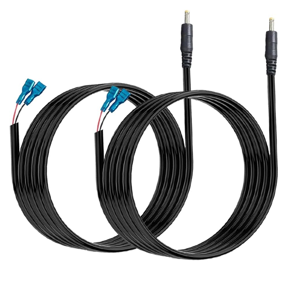 Durable 2-Pack Trail Camera Power Cable - Reliable DC Connection, 1.46A Capacity