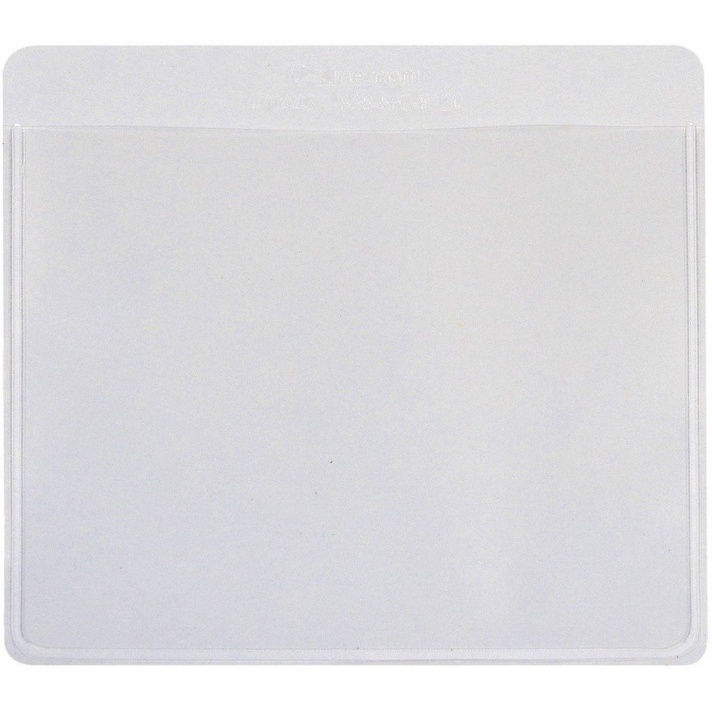 Clear Label Self Adhesive Poly Pockets 25 Pack Customizable Inserts 3.5x2.5