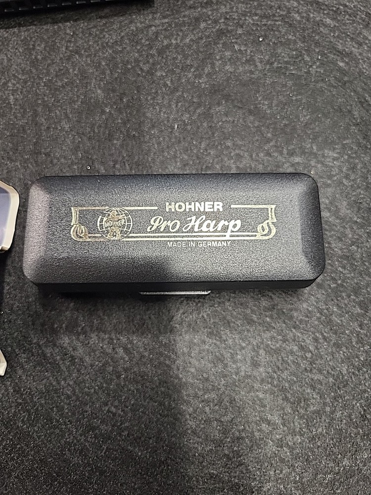 Hohner Pro Harp Harmonica Made In Germany With Plastic Case