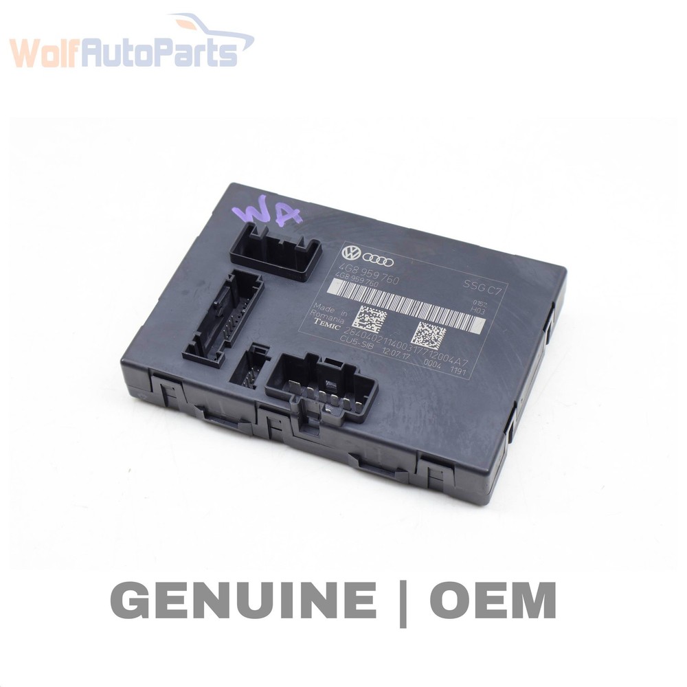 2012-2018 AUDI A6 QUATTRO - Front LEFT SEAT / Backrest Adjustment Control Module