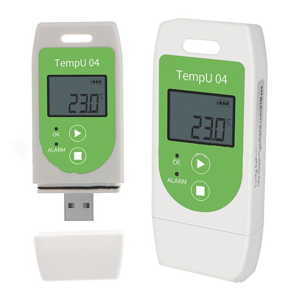 USB Temperature Data Logger 32000 Capacity TemperatureRecorder PDF Report Logger