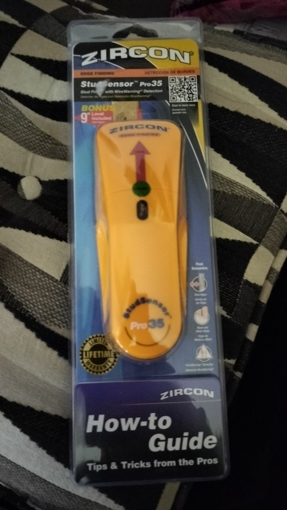 Zircon StudSensor Pro35 Electric Stud Finder with WireWarning Detection, Yellow