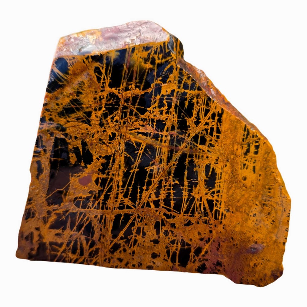 Pilbara Jasper Slab - Coffee Spiderweb Pattern - Western Australia