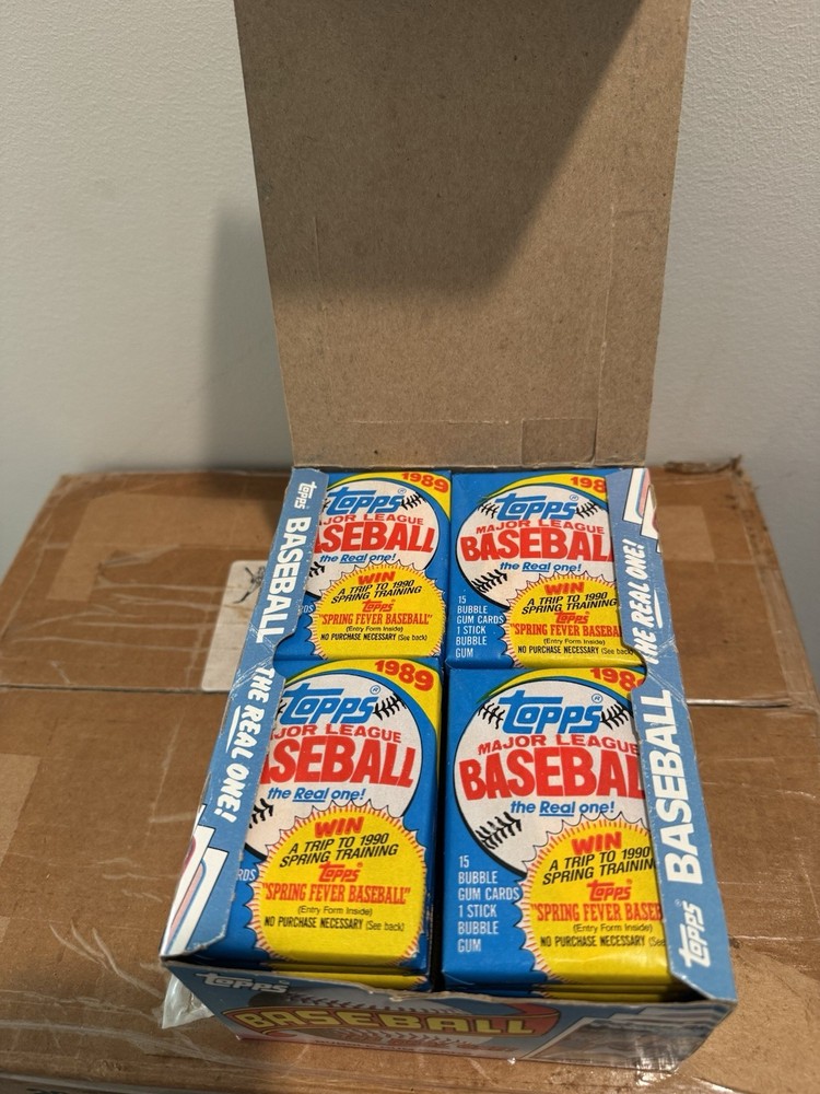 1 Box - 1989 Topps Baseball Wax Box - From Sealed Case