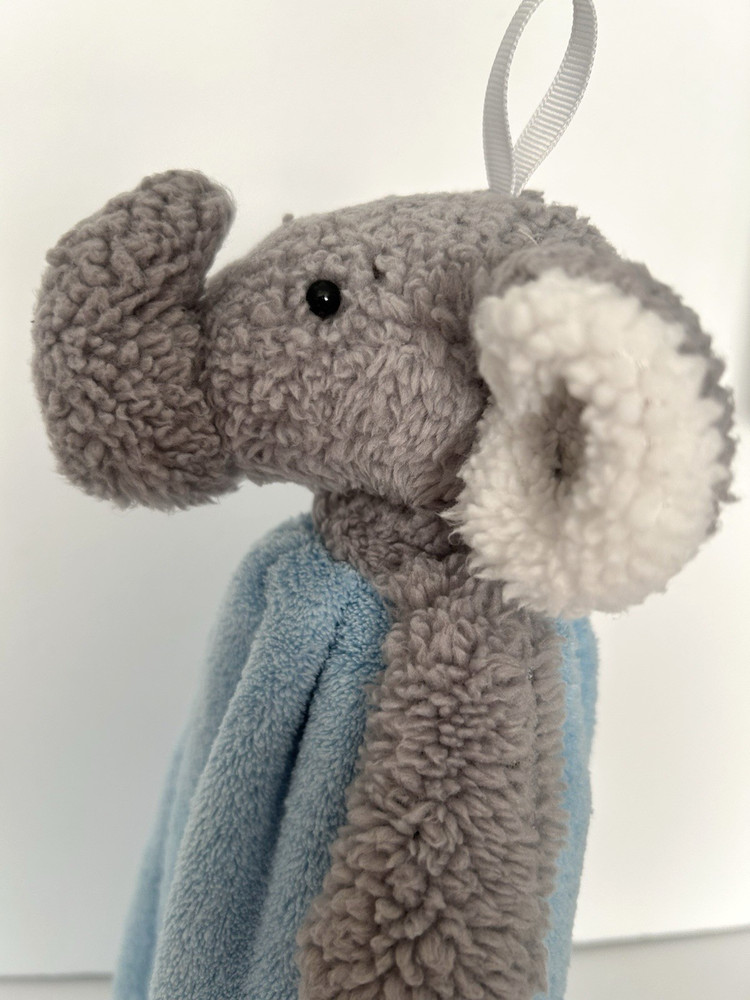 MUMUS Gray Elephant Lovey Blue Soft