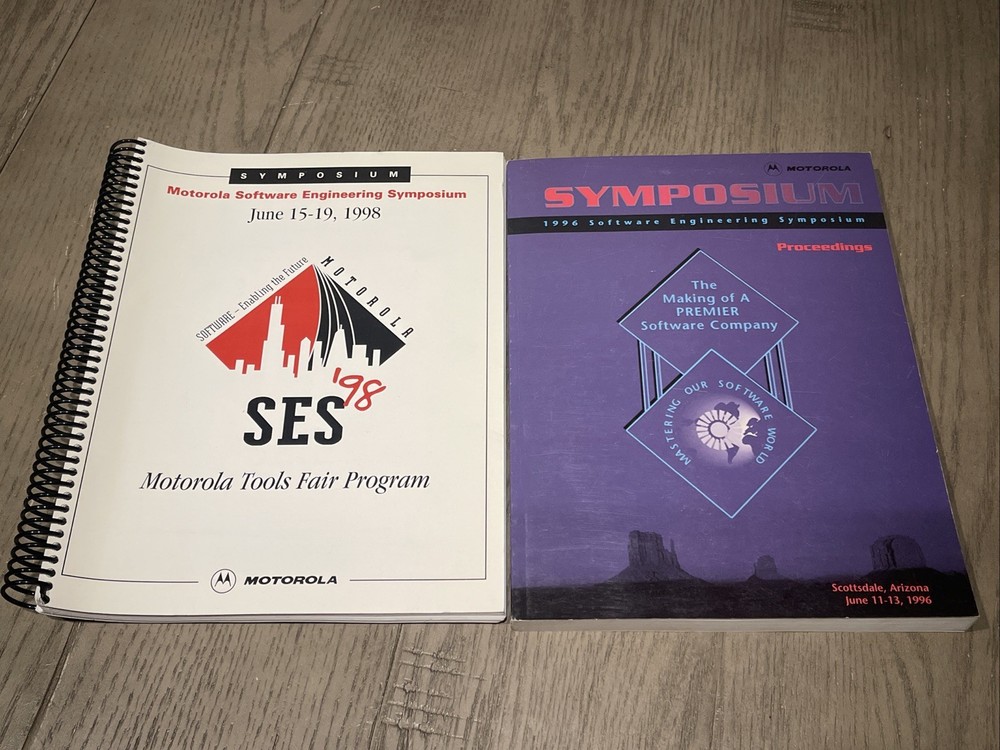 MOTOROLA Software Engineering Symposium Fair Program Arizona 1998 And 1996