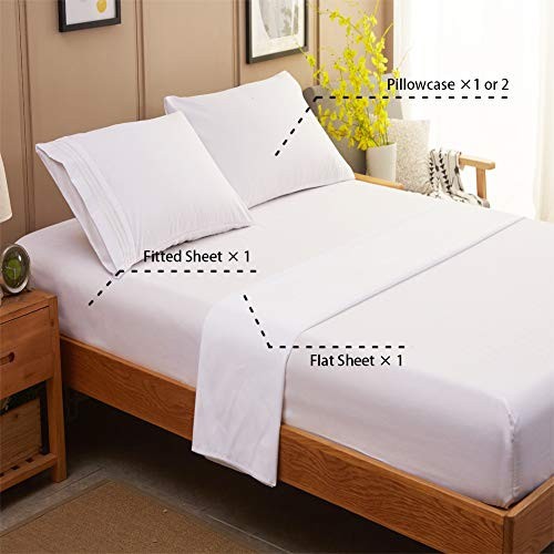 Microfiber 100% Polyester 3 piece Twin Sheet Set, Tan.