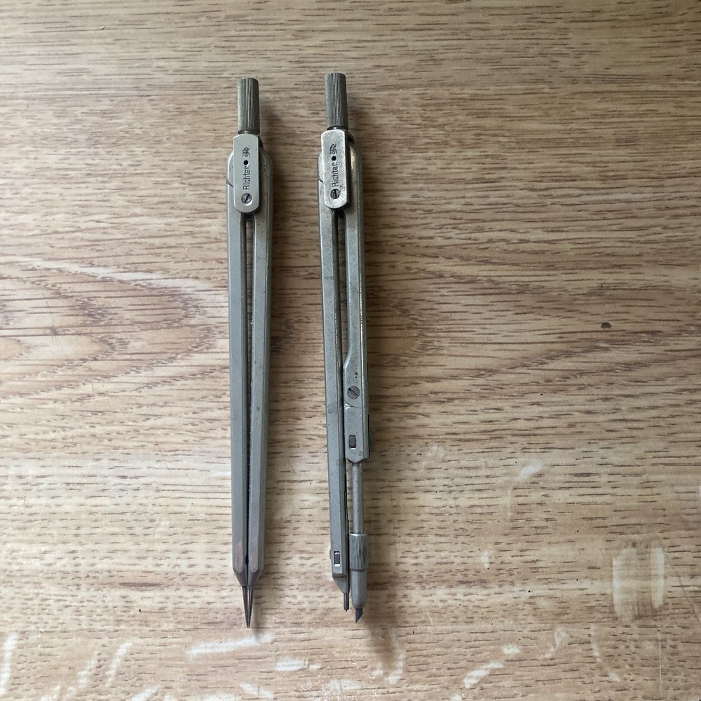 VINTAGE E.O. RICHTER & CO. GERMAN PRECISION DRAFTING DRAWING SET