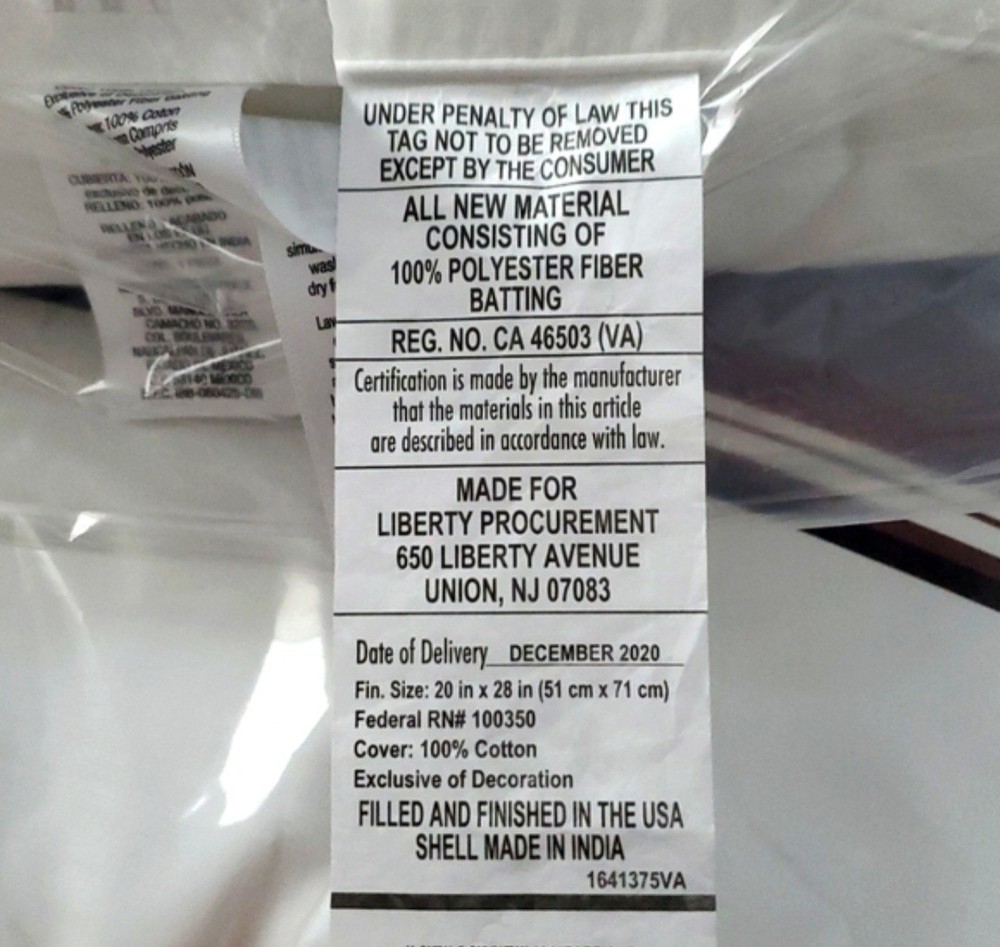 New WAMSUTTA Medium Support Standard/Queen Size 1 Pillow. White.