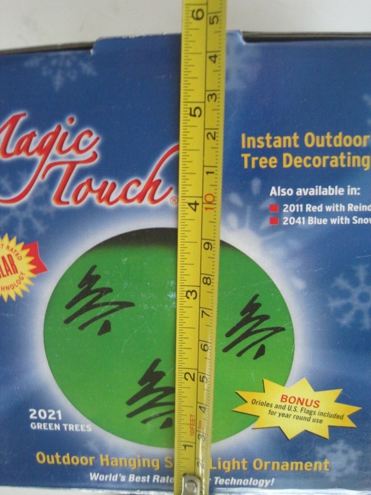 Magic Touch Holiday Solar Globe GUC