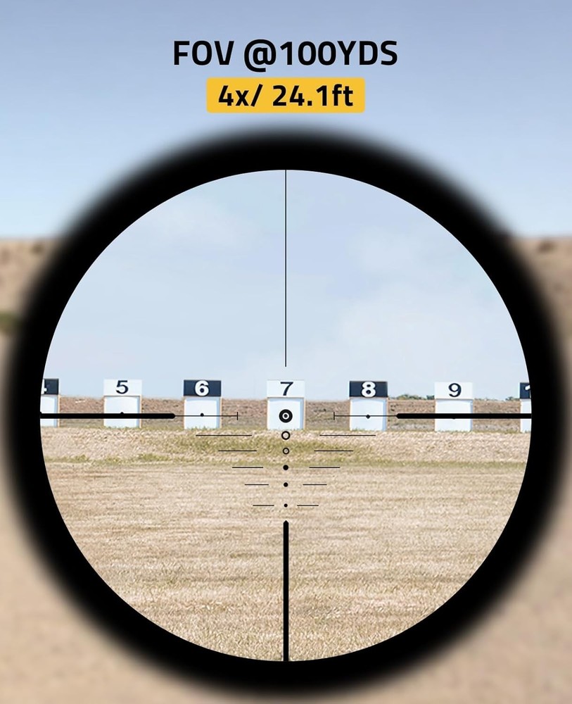 Compact Red Green Illuminated Crossbow Scope, 20-100 Yards