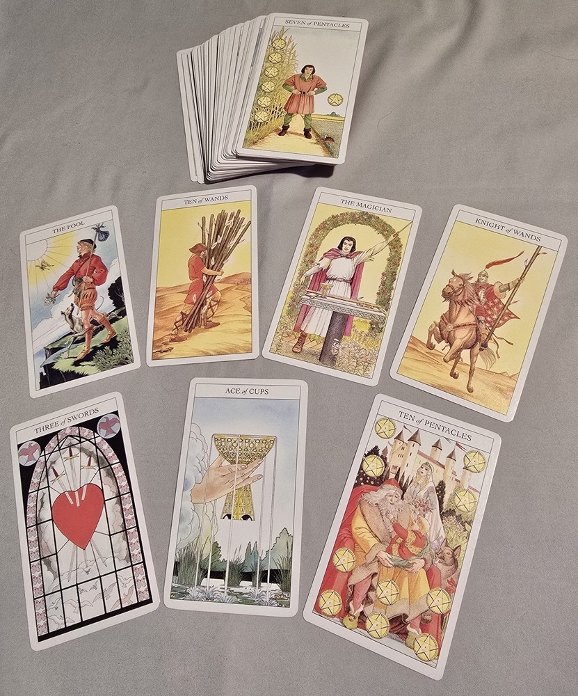 2001 GIOVANNI CASELLI / SHARMAN 78 TAROT Card Deck Set (Complete)