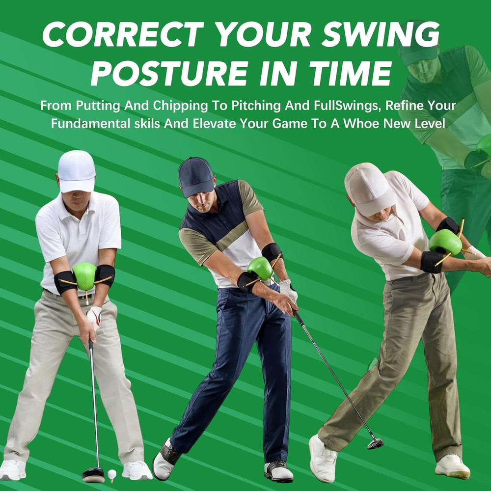 Golf Training Aids 5-Piece Complete Swing Trainer Set - Includes the Connector B