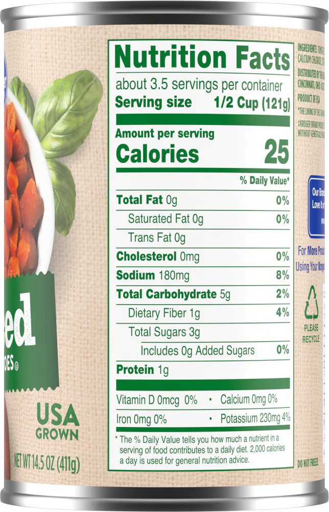 KG Diced Tomatoes 14.5 oz - 5 Pack
