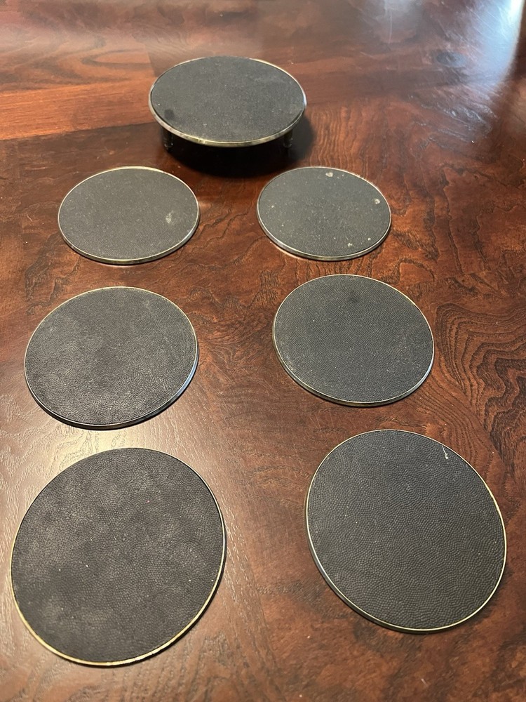 Vintage Coaster Holder W/6 Coasters