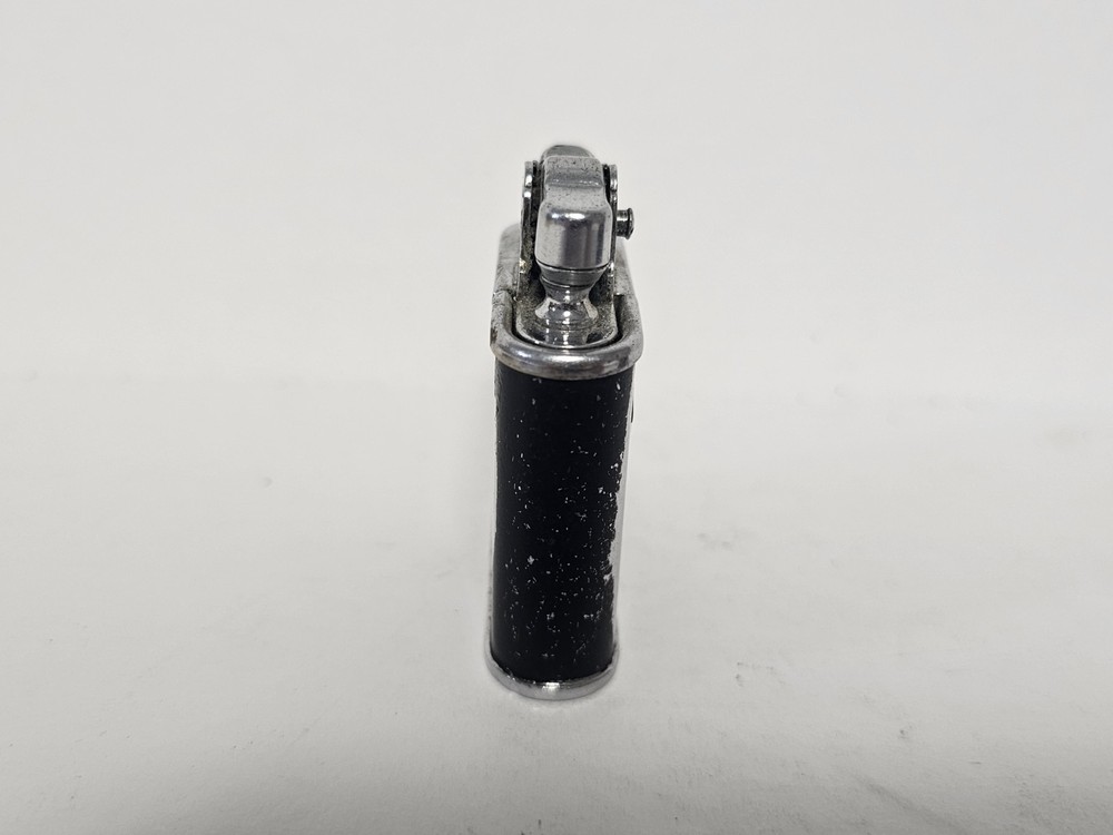 Vintage Ronson "Whirlwind" Lighter Black And Chrome Chromium