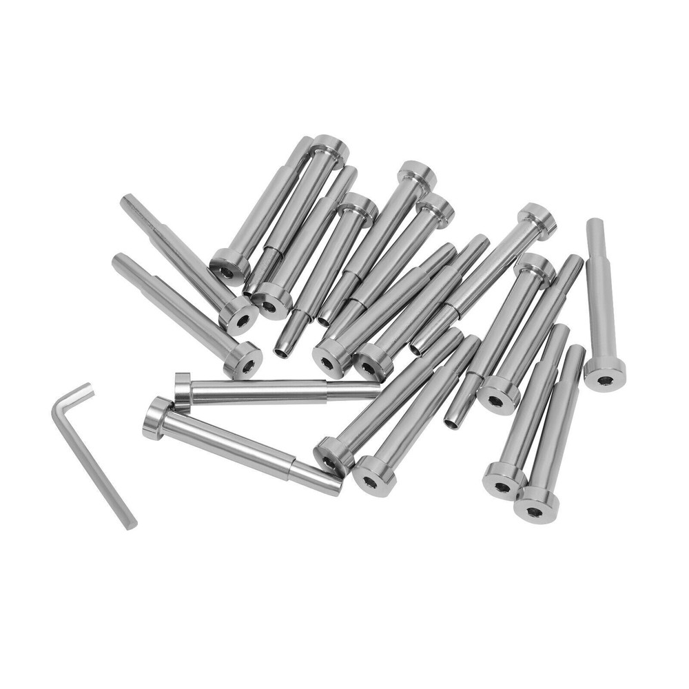 20 PCS Cable Railing Hardware Invisible Receiver Swage Stud End Fitting Kits New