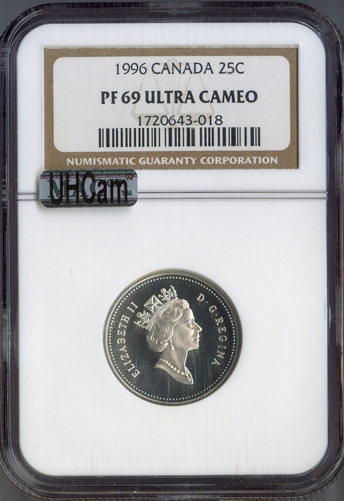 1996 Canada 25 Cents NGC Specimen SP70 MAC Quality