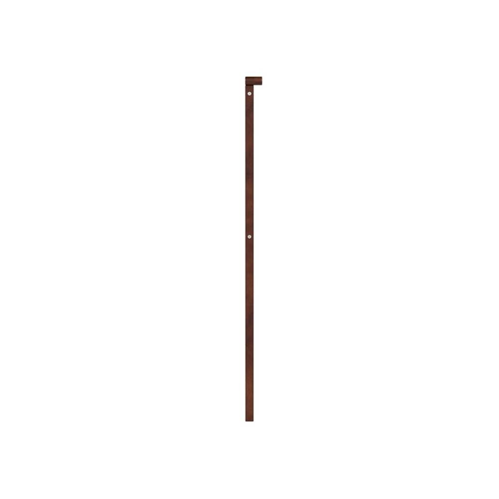 Pemberly Row Twin Coastal Solid Wood Panel Headboard in Walnut