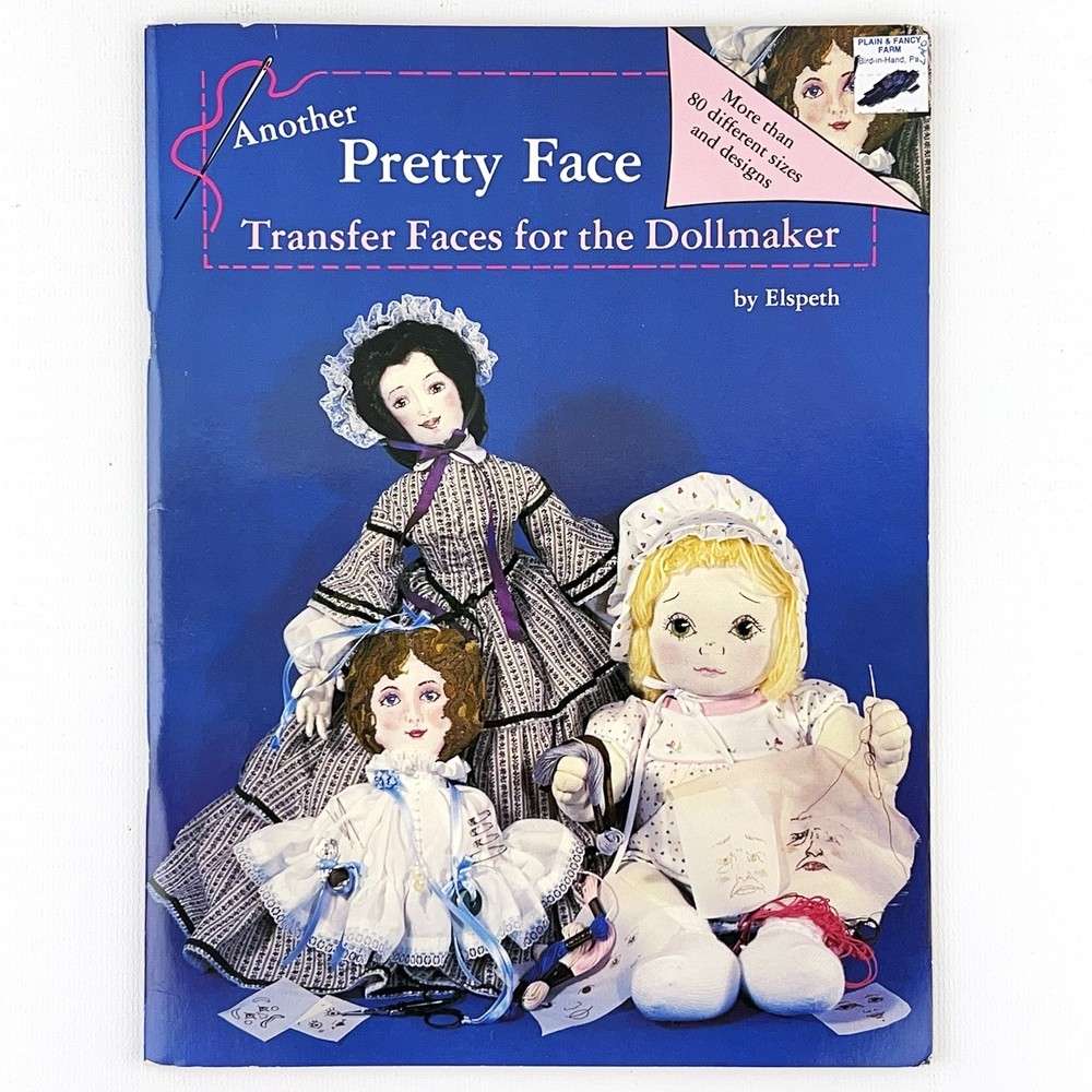 Vintage Transfer On Doll Faces Book 24+ Faces More