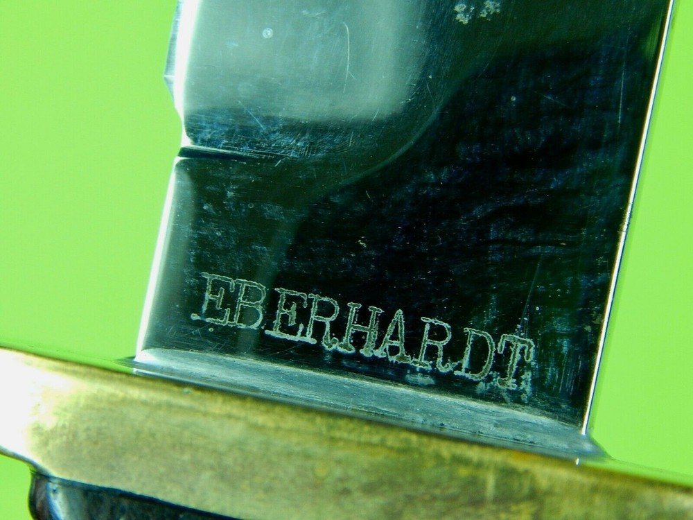 Custom Made Handmade Eberhardt Fighting Knife & Sheath Skull Bead