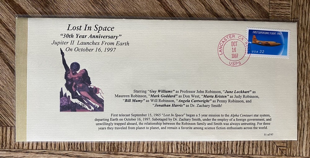 Lost In Space Postal Cachet 1997