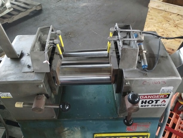 2 Roll Mill Lab Mill Keith Machinery Floor Model Two 3 x 8 rolls