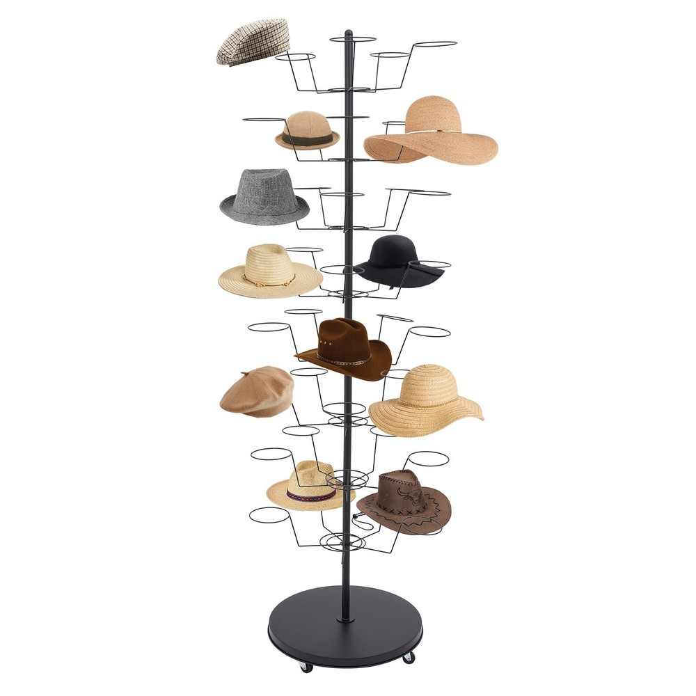 Hat Rack, Freestanding Hat Display Stand, 8-tier Hat Holders