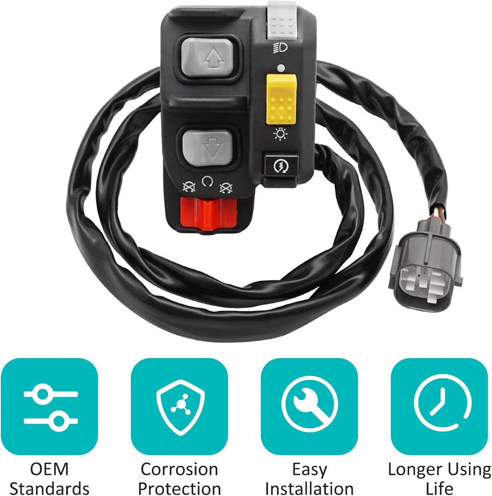 Compatible with Honda Rancher 350 ES 2000-2005 Switch Handlebar Control Elect...