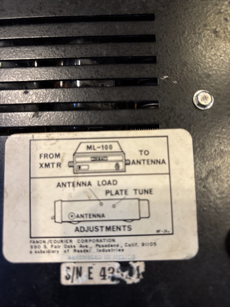 CB XMTR Linear Tube Amplifier