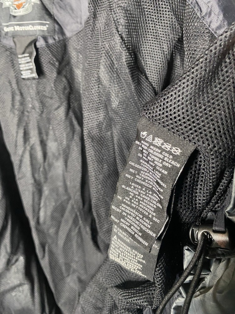 Harley Davidson Roadway Rain Suit Packable Size Medium Waterproof 3M