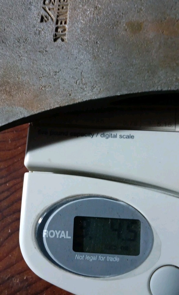 ROUGHNECK 3 1/2 DOUBLE BIT AXE HEAD.