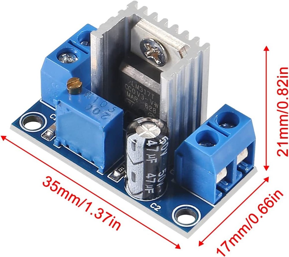 10pcs LM317 DC-DC Converter Adjustable Linear Regulator Step Down Circuit Board