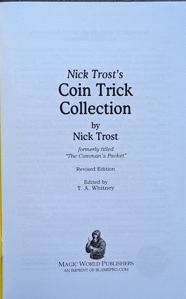 Lot of Three Nick Trost Magic Books