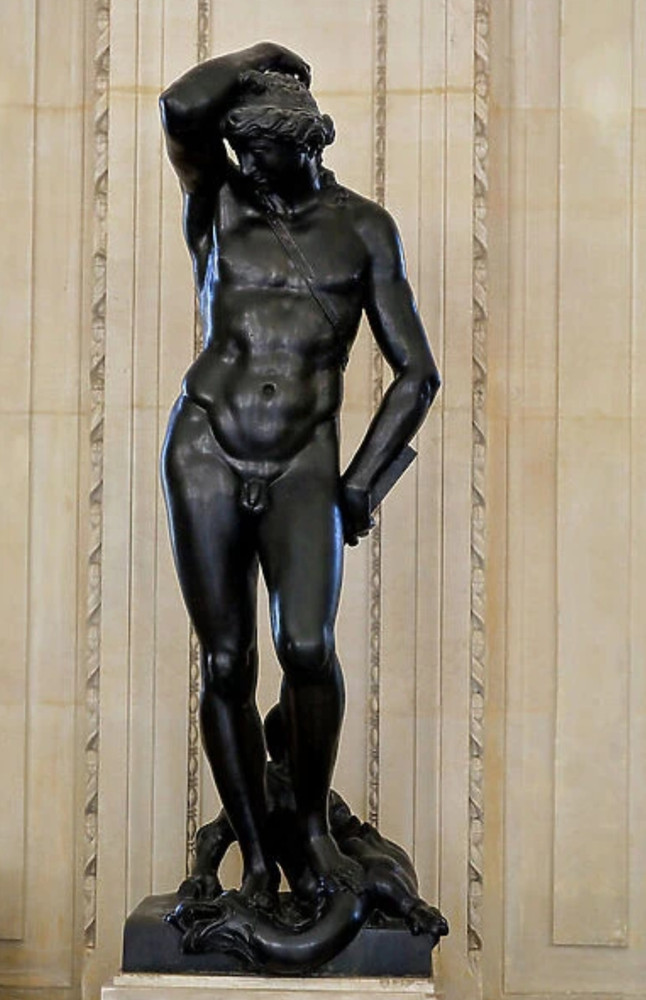 Apollo slaying Python Sculpture. ''20/50cm Big size desk gadget