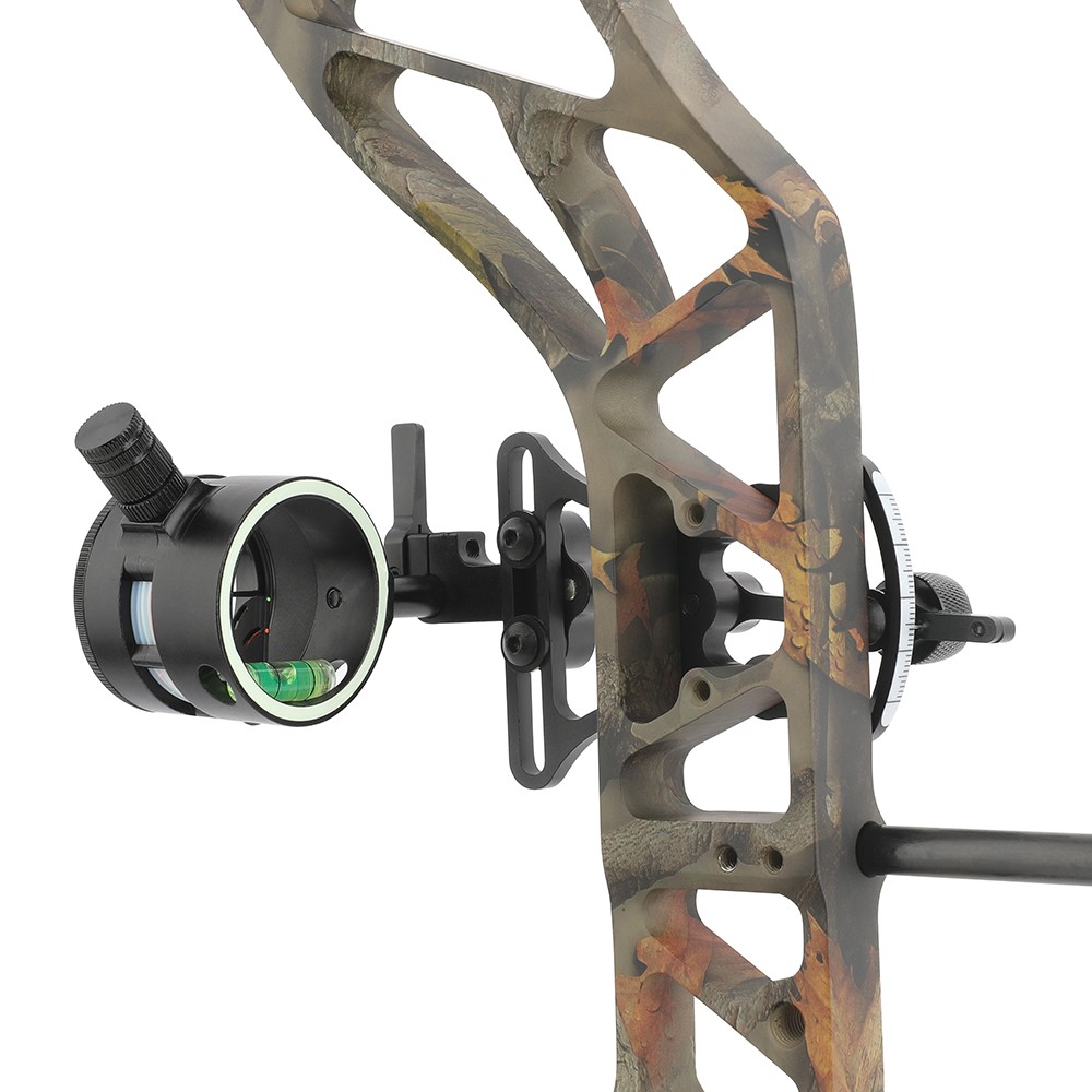Compound Bow Sight Aviation Aluminum Adjustable Pointer Hunting Shooting Target