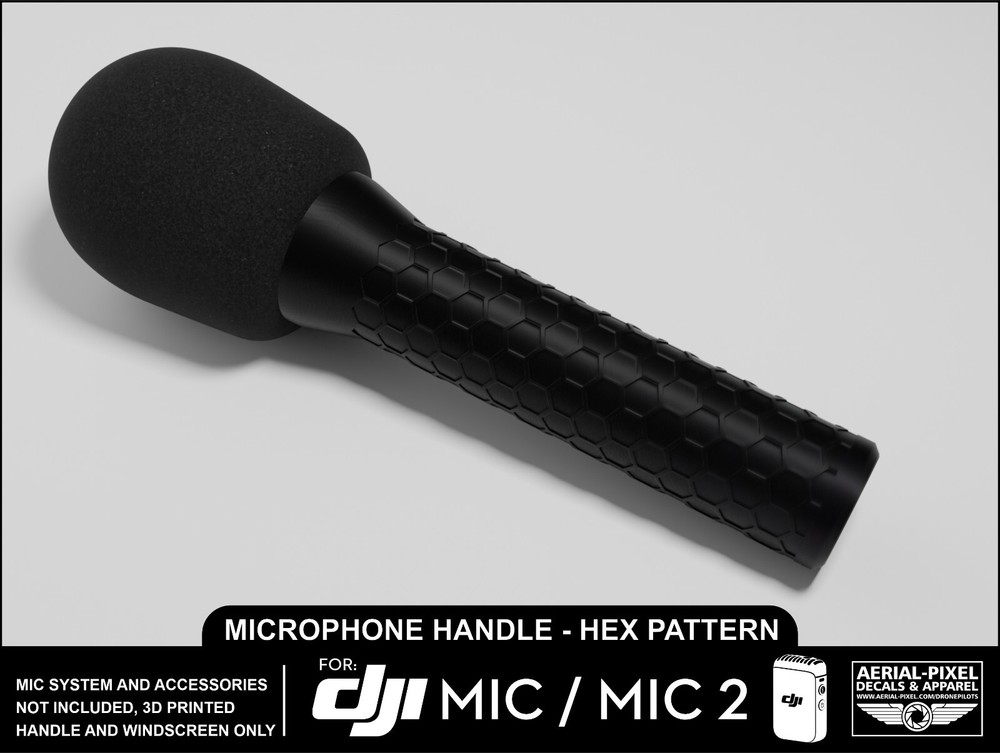 DJI Mic or Mic 2 Traditional Microphone Grip Handle