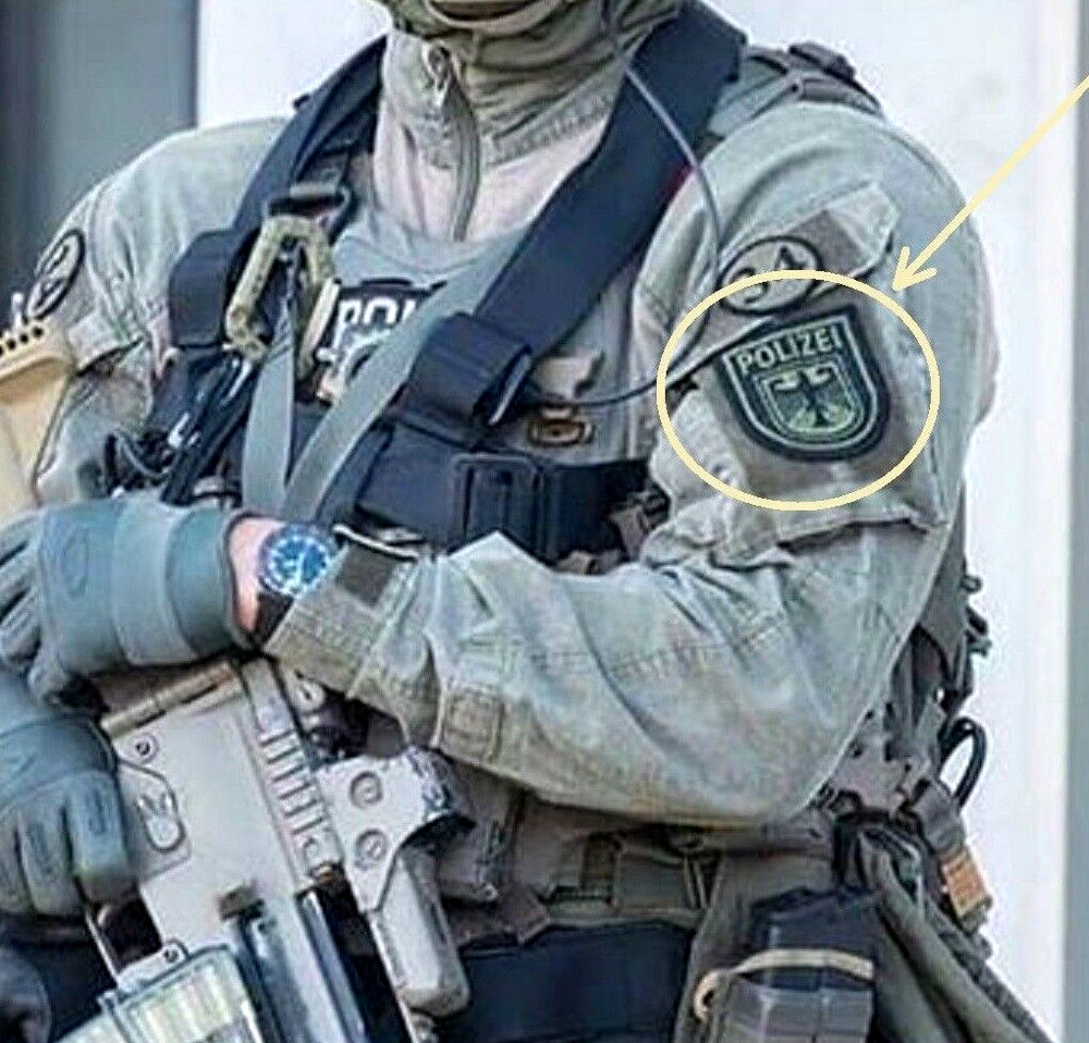 Abzeichen BGS Bundespolizei GSG 9 BPOL oder umgangssprachlich SEK velkrö PATCH